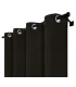 Zatemňovací záves s krúžkami - Blackout Royal Black, čierna