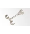 Držiak dvojitý stropný satin nickel  Ø16 mm