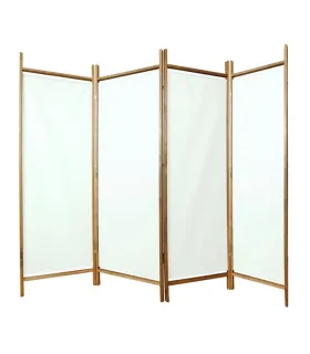 Paraván 4-krídlový biely palisander