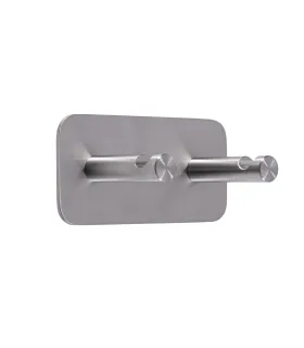 Dvojitý samolepiaci vešiak Inox N007