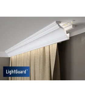 Garnižová stropná lišta MARDOM MD111 - vhodná pre LED podsvietenie