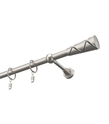 Kovová garniža Satin nickel Ø 19 mm - Trapezium