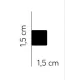 Dekoratívna lišta na stenu MD010 200 x 1.5 x 1.5 cm