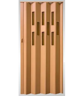 Zhrňovacie dvere presklené Vivaldi Dub