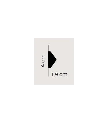Dekoratívna lišta na stenu QL023 200 x 4 x 1.9 cm Mardom