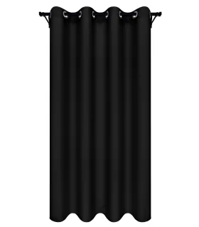 Záves s krúžkami farba Černa
