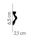 Dekoratívna lišta na stenu MD308 200 x 6.5 x 2.1 cm Mardom