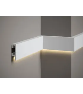 Dekoratívna lišta na stenu QL019 200 x 8 x 2.5 cm Mardom - vhodná pre LED podsvietenie
