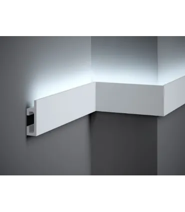 Dekoratívna lišta na stenu QL019 200 x 8 x 2.5 cm Mardom - vhodná pre LED podsvietenie