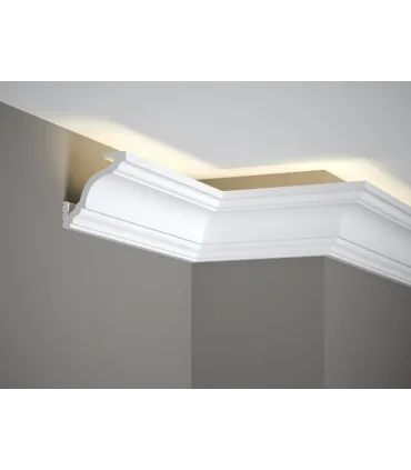 Dekoratívna lišta na strop MD213 200 x 8.1 x 8.1 cm Mardom - vhodná pre LED podsvietenie
