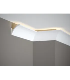 Dekoratívna lišta na strop MD380 200 x 6.7 x 6.7 cm Mardom - vhodná pre LED podsvietenie
