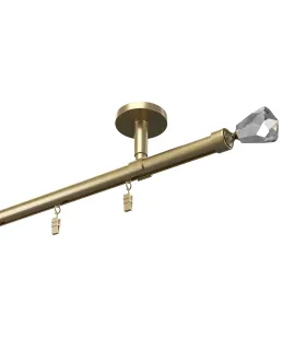 Profilová hliníkova garniža stropná jednoduchá Elegant Antik Crystal cone