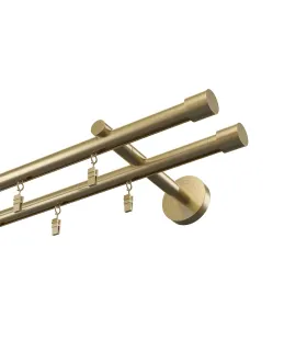 Profilová hliníkova garniža dvojitá Elegant antik Pullo