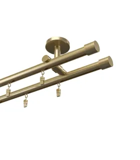 Profilová hliníkova garniža stropná dvojitá Elegant antik Pullo