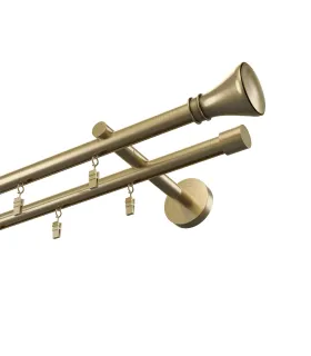 Profilová hliníkova garniža dvojitá Elegant antik Koloseo