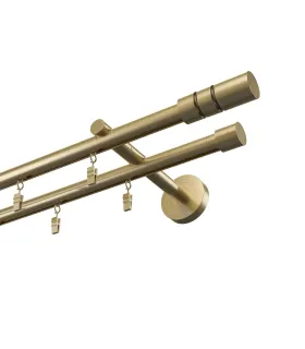 Profilová hliníkova garniža dvojitá Elegant antik Cilinder hl