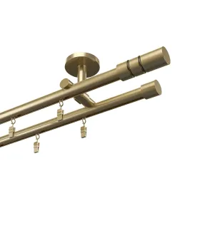 Profilová hliníkova garniža stropná dvojitá Elegant antik Cilinder hl