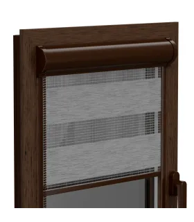 Roleta Deň a Noc v hlinikovej hnedej kazete Elite séria parížska šedá