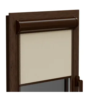 Roleta Termo (termoizolačna) v hlinikovej hnedej kazete Elite plus séria Ecru