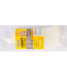 Páska sťahovacia MASTERTOOL na káble, nylon 2,5*150 mm, biely 100 ks balenie білий 20-1804