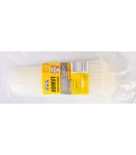 Páska sťahovacia MASTERTOOL na káble, nylon 3,6*200 mm, biely 100 ks balenie 20-1807