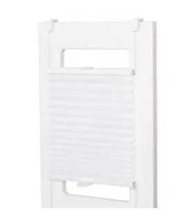 Roleta Plisé Extra séria bez vŕtania Biela