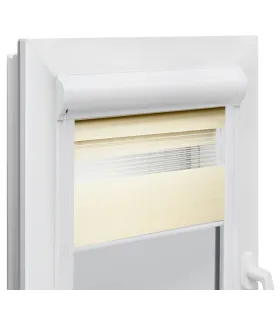 Roleta Deň a Noc v hlinikovej kazete Elite séria ecru jemná