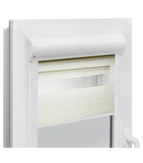 Roleta Deň a Noc v hlinikovej kazete Elite séria bielený dub