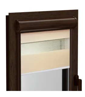 Roleta Deň a Noc v hlinikovej hnedej kazete Elite séria jelša medová