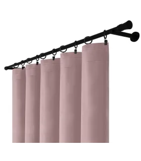 Velúrový záves na riasiacej páske  farba Púdrová