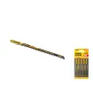 Plátky do priamočiarej píly HCS MASTERTOOL na drevo/ plast rýchlo rovné strih, obrátene 6TPI/100 mm 5 ks 14-2818
