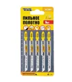 Plátky do priamočiarej píly HCS MASTERTOOL T101D na drevo/ plast čisté rovné strih 6TPI/100 mm 5 ks 14-2809