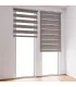 Roleta Deň a Noc na panoramatické okno Sivá